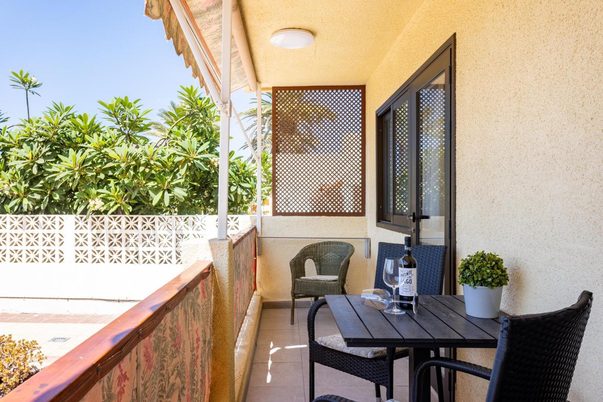 Frontline Playa Las Vistas With Pool, Parking, Sea لوس كريستيانوس المظهر الخارجي الصورة